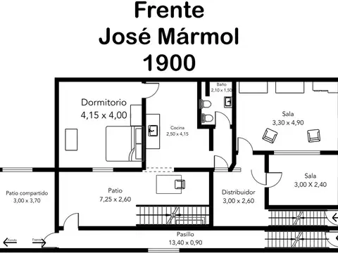 Casa 6 ambientes con 3 baños
