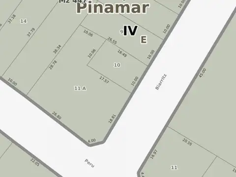 Terreno en Venta en Pinamar, USD 390.000