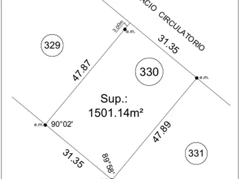Terreno en Venta en Los Pinares Country Club, USD 25.000