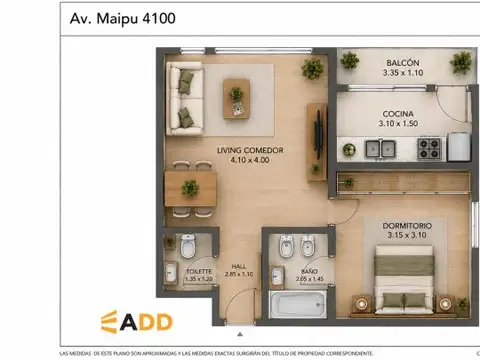 Departamento en Venta en Martínez, USD 189.000