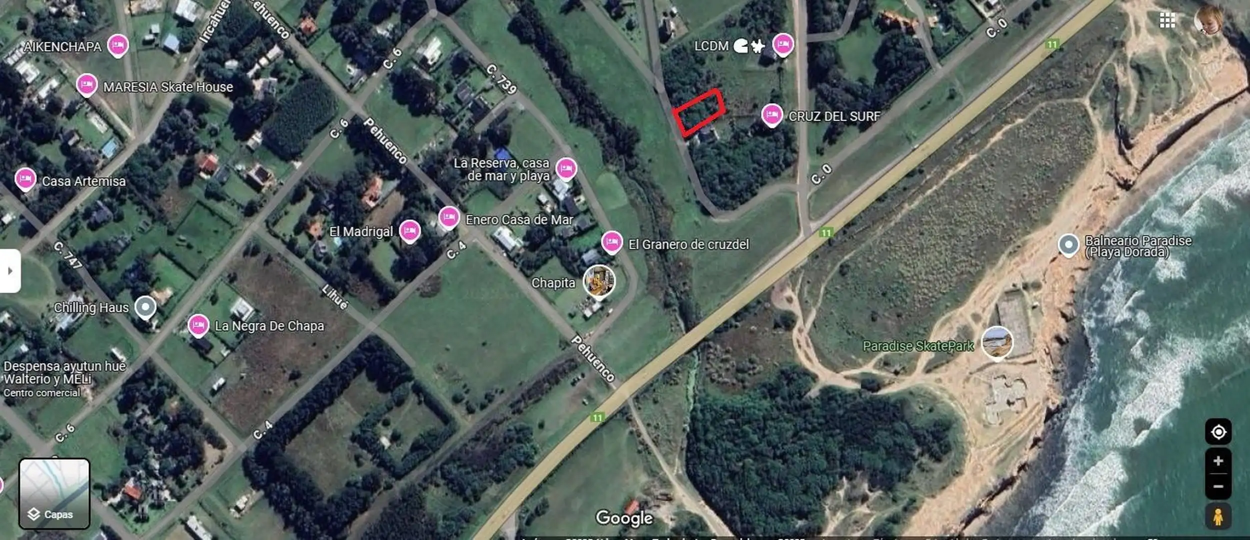 Lote en venta de 820m² en Playa Paradise, Chapadmalal
