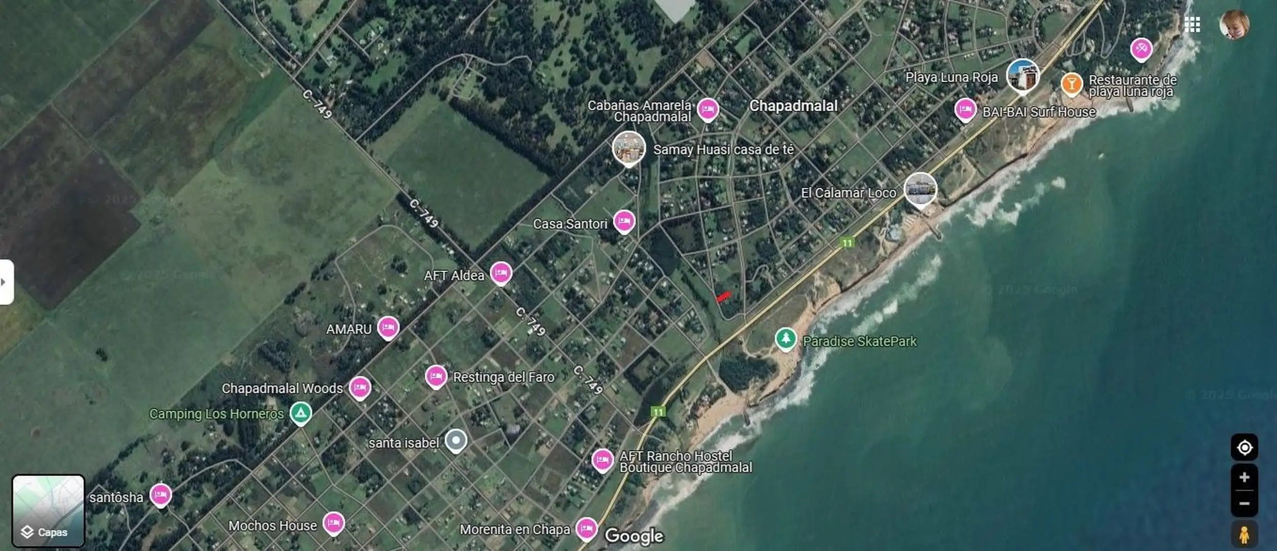 Lote en venta de 820m² en Playa Paradise, Chapadmalal