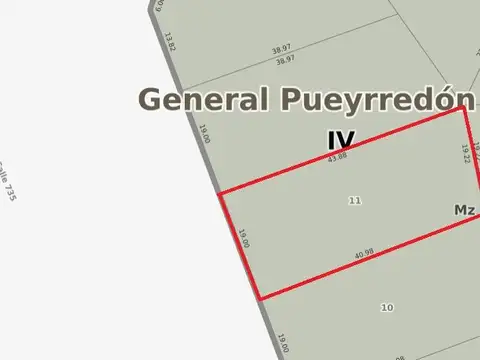 Terreno en Venta de 820,0 m2