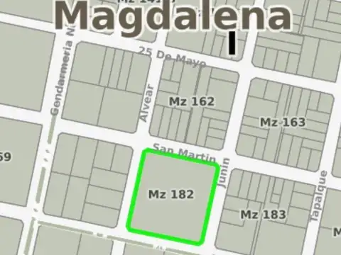Terreno en  San Martin y Alvear