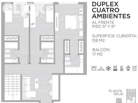 Departamento en Venta de 3 dormitorios