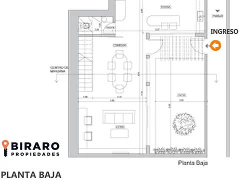 Casa 6 ambientes con 2 baños