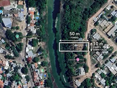 Terreno en Venta 50  mts Fondo