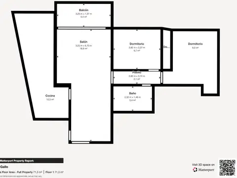 Departamento en Venta de 3 ambientes