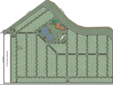 Terreno en venta barrio privado La Finca I Funes lote 097 frente norte