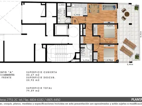 Departamento en Venta de 2 ambientes