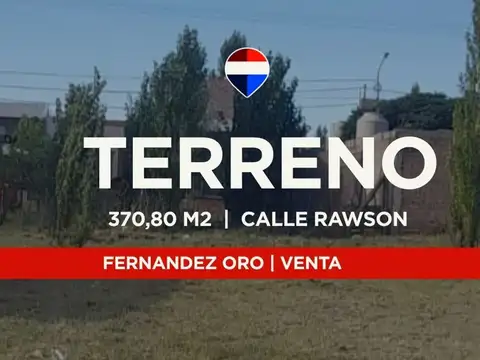 Venta terreno 370,8mts / f.oro