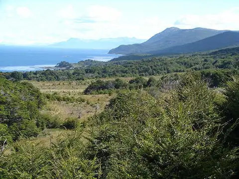 1000 has en el Fin del Mundo, con 4 km de costa sobre el Canal de Beagle