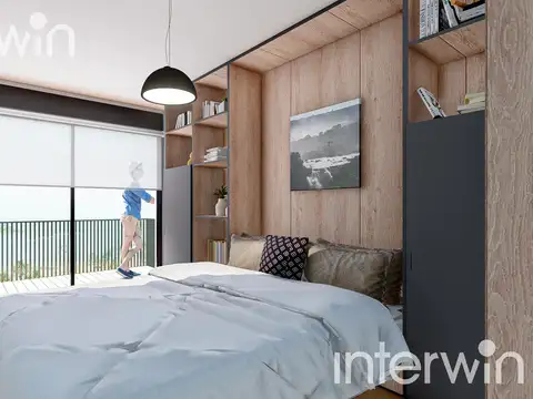 Departamento 2 ambientes con 1 baño