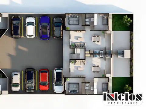 Departamento 3 ambientes con 1 baño