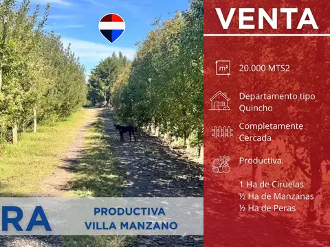 EN VENTA CHACRA PRODUCTIVA CON QUINCHO