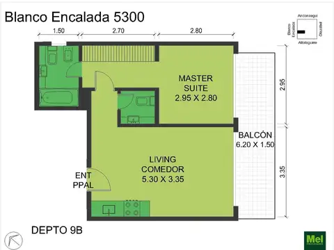 Blanco Encalada 5300, Piso 9