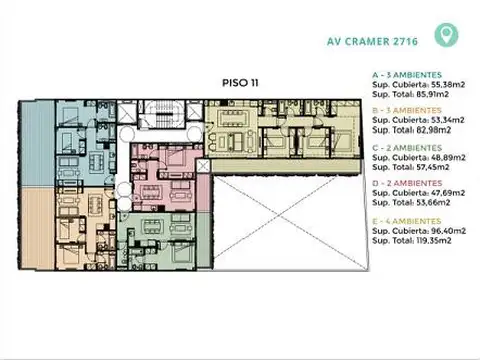 Departamento en Venta en Belgrano, USD 230.000