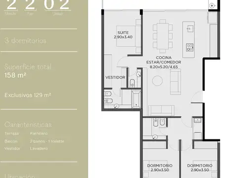 Departamento en Venta de 4 ambientes