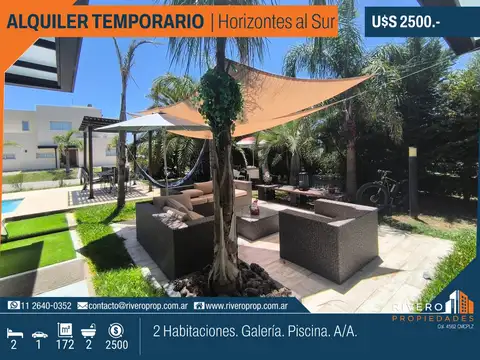 Casa en alquiler Mensual/Temporario - Horizontes al Sur
