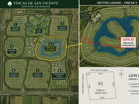 Terreno en Venta en Fincas de San Vicente, Canning