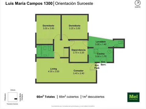 Avenida Luis María Campos 1300