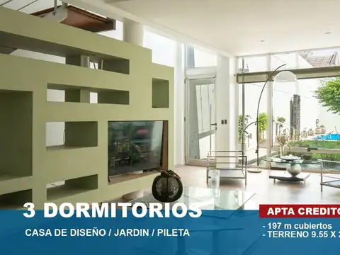 VENTA CASA DE TRES DORMITORIOS Y PILETA 