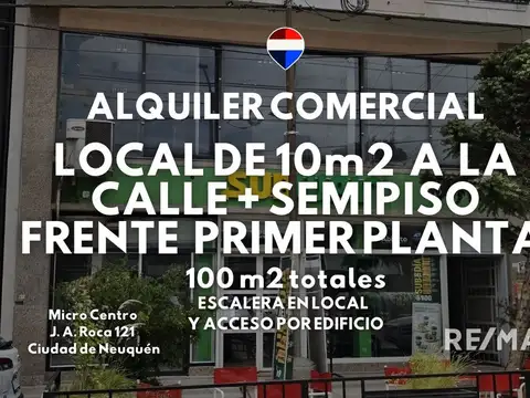 ALQUILER COMERCIAL FRENTE A CALLE MICROCENTRO NQN