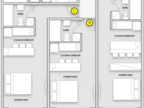 DEPARTAMENTO venta MONOAMBIENTE 29 metros POZO