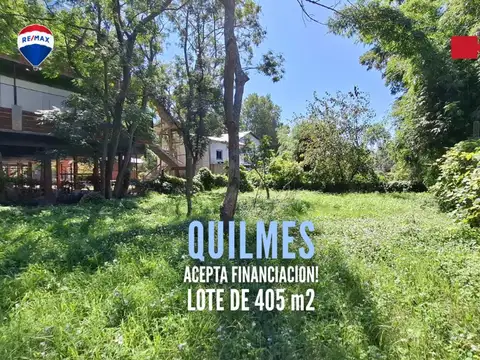 LOTE EN VENTA DE 405 m² QUILMES