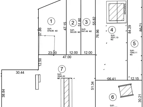 Terreno en Venta de 2031,0 m2