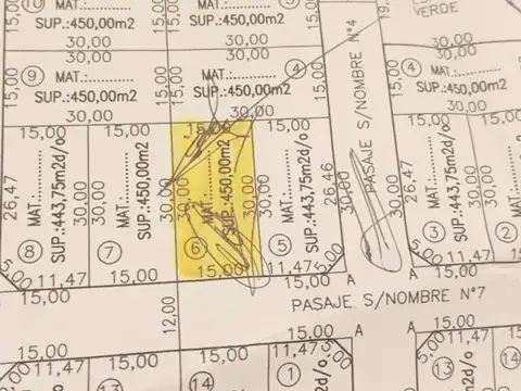 TERRENO VENTA CAMPO QUIJANO 450 M2