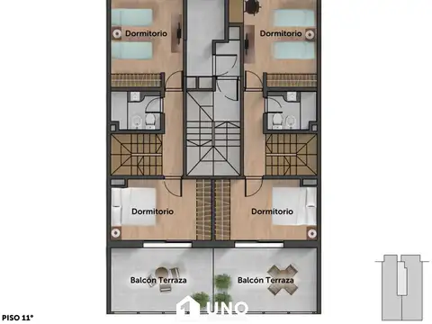 Departamento en Venta de 1 dormitorio