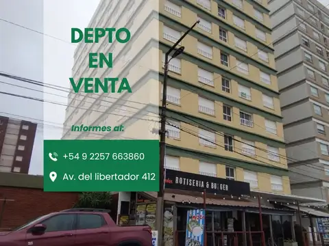 DEPARTAMENTO EN VENTA FRENTE AL MAR, MONOAMBIENTE