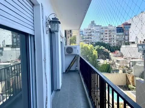 Las Cañitas 3 amb balcón corrido contrafrte c/ o sin muebles