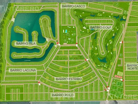Terreno en Venta de 1.000m2 en Villa de Campo Tres Pinos, Gral. Rodríguez.