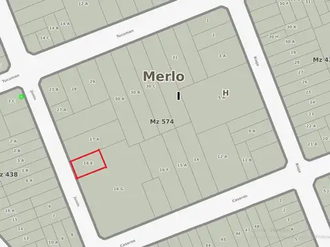 LOTE - 375 M2 - EXCELENTE ZONA - MERLO SUR