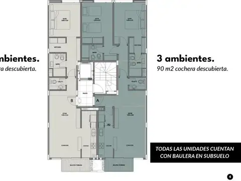 Departamento en Venta con 1 cochera