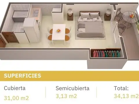 Departamento monoambiente a estrenar Maipú al 1000 Salta (No apto Crédito)