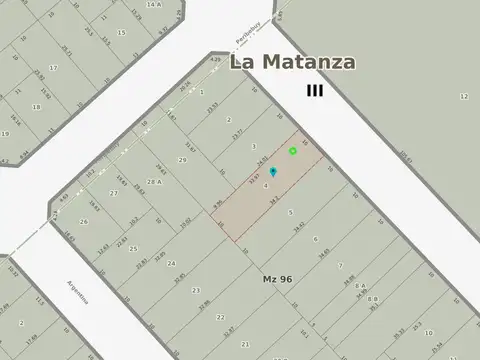 Terreno en Venta en San Justo, USD 140.000