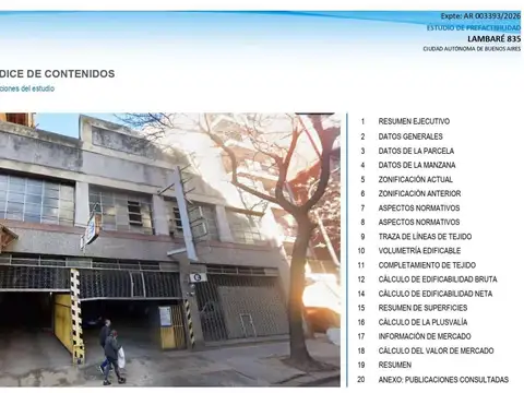 Lote en Almagro | 804 m² | Zonificación USAM | Potencial Enrase PB   12 pisos
