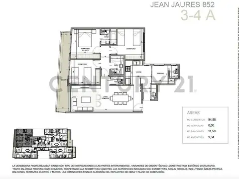 Departamento en Venta de 3 dormitorios