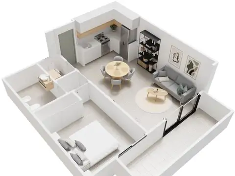 Departamento en Venta de 1 dormitorio
