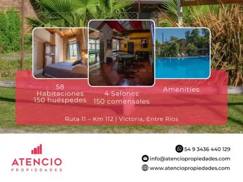 Venta | hotel el molino – complejo turístico histórico en victoria, entre ríos