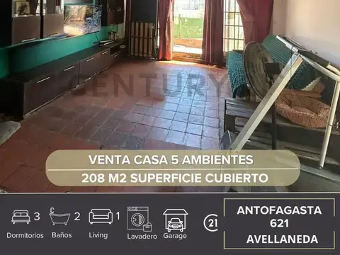 CASA EN VENTA 5 AMBIENTES AVELLANEDA / CON PATIO Y TERRAZA