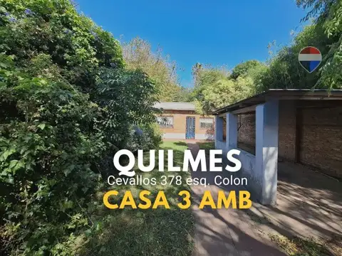 Venta casa 3 amb Quilmes
