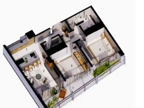 Departamento en Venta de 3 ambientes