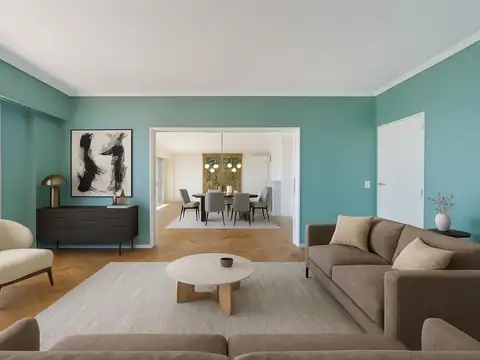 6 ambientes con 2 cocheras piso alto en Recoleta-Retiro