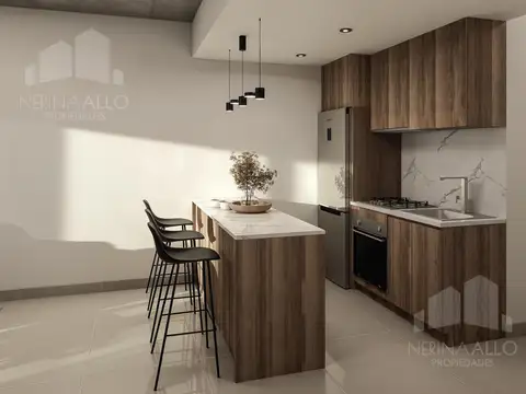 Departamento 2 ambientes con 1 baño