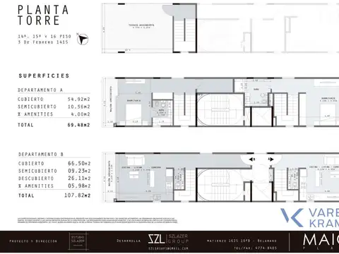 Departamento en Venta de 2 ambientes