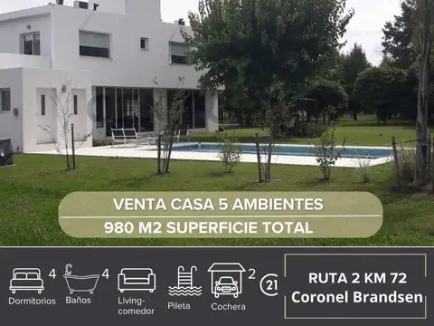 VENTA CASA 5 AMBIENTES BRANDSEN